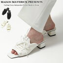 メゾン マヴェリック プレゼンツ パンプス MAISON MAVERICK PRESENTS メゾンマーベリック レディース ニット レースアップ ヒール スニーカー レディース ミュール スクエア MS2460 ★