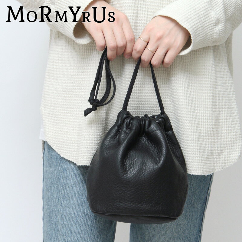 Rakuten - 【クーポン】【予約】MORMYRUS モルミルス バッグ 巾着 トートバッグ leather kinchaku 本革 レザー 日本製 M-088 ★