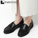 【クーポン】【正規品】パスクッチ ローファー PASCUCCI 厚底 コインローファー チャンキーヒール タンクソール 本革 レディース 革靴 軽量 ゾーイ 3...