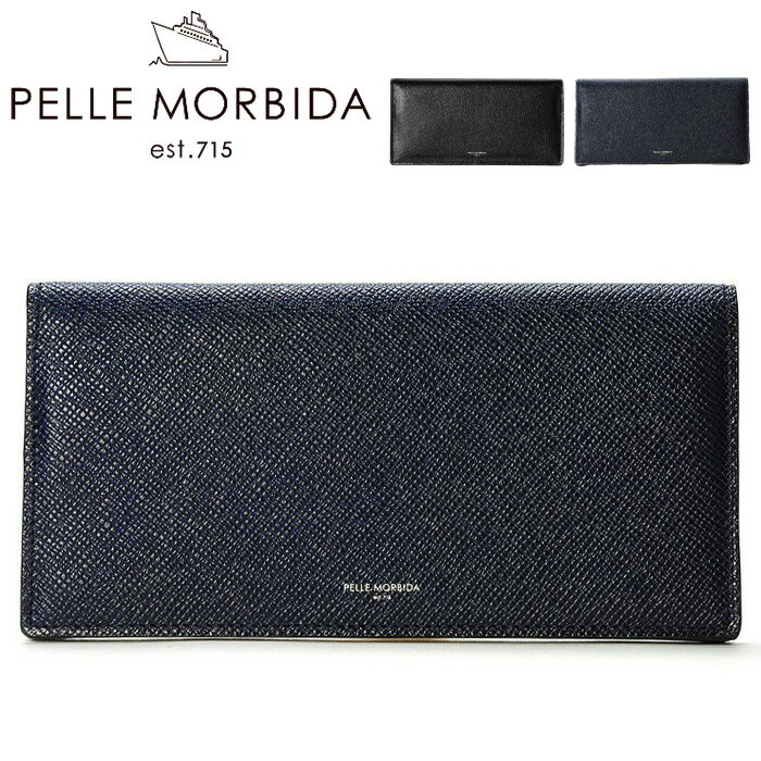 ペッレ モルビダ 革財布 メンズ ペッレモルビダ 財布 PELLE MORBIDA ペレモルビダ 日本製 二つ折り財布 本革 ブラック ネイビー メンズ レディース 日本製 Barca バルカ PMO-BA310