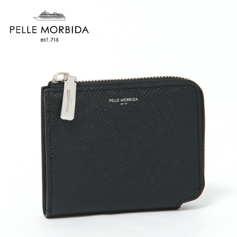 Rakuten - ペッレモルビダ 財布 PELLE MORBIDA ペレモルビダ 二つ折り財布 L字ファスナー ミニウォレット ミニ財布 日本製 レザー 本革 メンズ BARCA バルカ キャッシュレス 薄い BA333