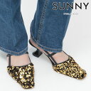 【クーポン】【50%OFF】【正規品】ペリーコサニー パンプス PELLICO SUNNY スパンコール ゴールド バックストラップ 5センチ ミドルヒール キ...