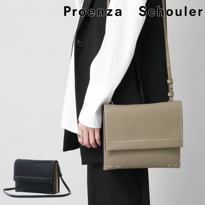 【40％OFF】【正規品】プロエンザ スクーラー ホワイト レーベル Proenza Schouler White Label レディース ショルダーバッグ ポシェット Accordion Flap Bag お財布バッグ 本革 斜めがけ クロスボディ ブラック ベージュ wb223018 セール【返品不可】