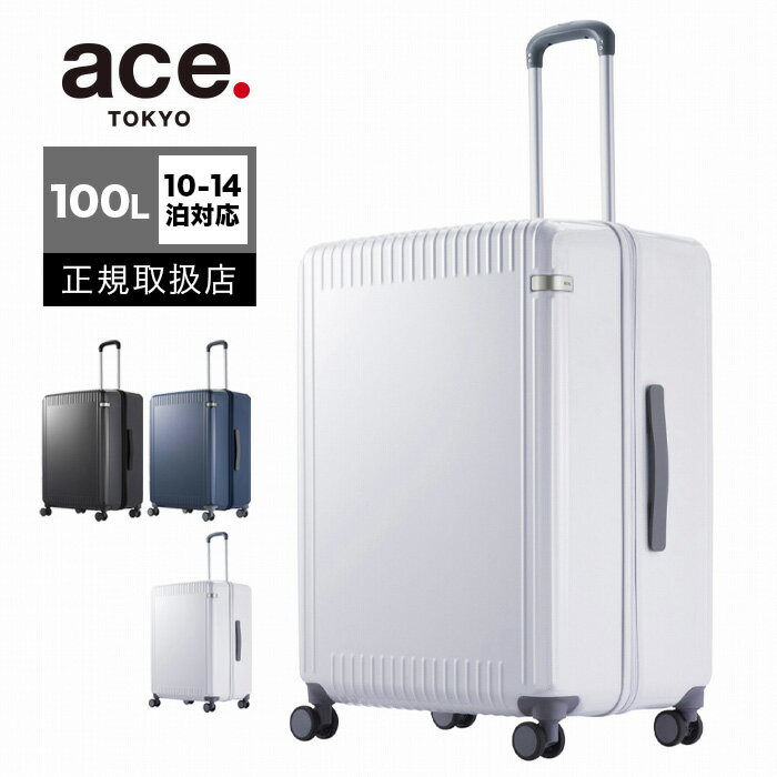 エース スーツケース ACE 100L キャリーケース キャリーバッグ TSロック 大容量 10～14泊 パリセイド3-Z ace. TOKYO LABEL トーキョーレーベル 06916 ジッパータイプ ★