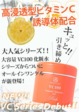 VC100オールインワンゲル得得200g★この夏の紫外線対策にAPPS・アプレシエを配合♪★100倍浸透型ビタミンCで強い紫外線季節のお肌を保護♪★スクワラン・COQ10・プラセンタ・3種ヒアルロン酸・18種植物エキス配合♪沖縄離島は別途送料