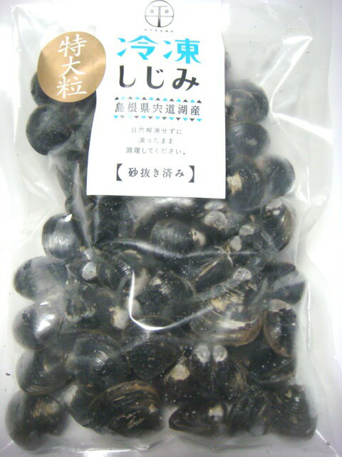 島根県宍道湖産冷凍しじみ特大粒500g×2個1Kg★宍道湖で獲れるシジミの希少5%♪★出汁・具もしっかり楽しめる♪★タウリン・オルニチン・トリプトファン補給に〜♪代引き不可先入金♪