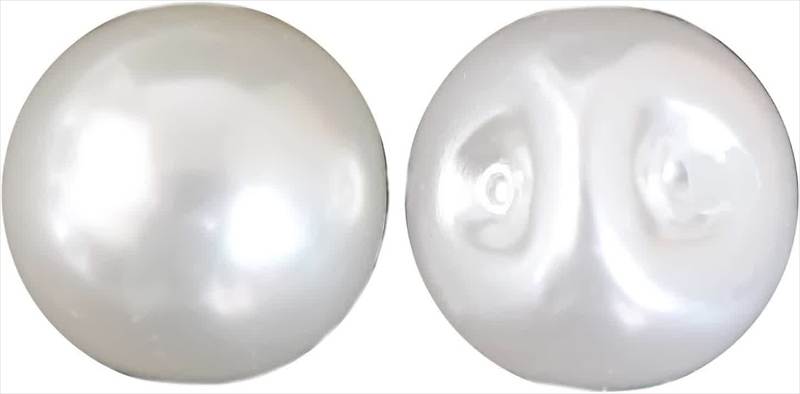 樂天商城 - 【パールボタン】パール ボタン ホワイト ツヤあり 円 15個入り【14mm】きらきらぷんぷん丸 B-024