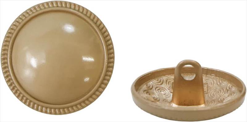 樂天商城 - メタルボタン フチあり【マットゴールド】金 丸型 足つき シャンクボタン 金属 メタル 飾り 手芸 6個入【20mm】きらきらぷんぷん丸 B-1253