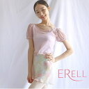 【BUTTER CUP メッシュトップス ピンク】ERELL バレエトップスエレル バレエ用半袖トップス パフスリーブが可愛いメッシュトップス肩回りを優しくカバ...