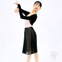【TARA ウォームアップシュラグ ブラック】ERELL バレエトップスエレル バレエ用ロングスリーブトップス 軽くて柔らかい素材を使用オールシーズンに使えるロングスリーブシュラグ
