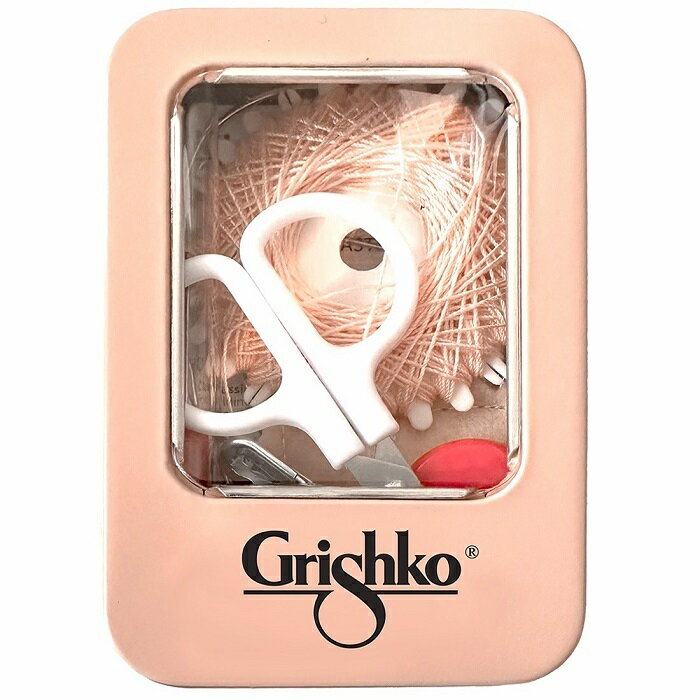 グリシコ ソーイングキットGRISHKOの糸針セット トウシューズのリボンやゴムをつける際にも使えます缶入りで持ち運びにも便利なバレエの裁縫セット