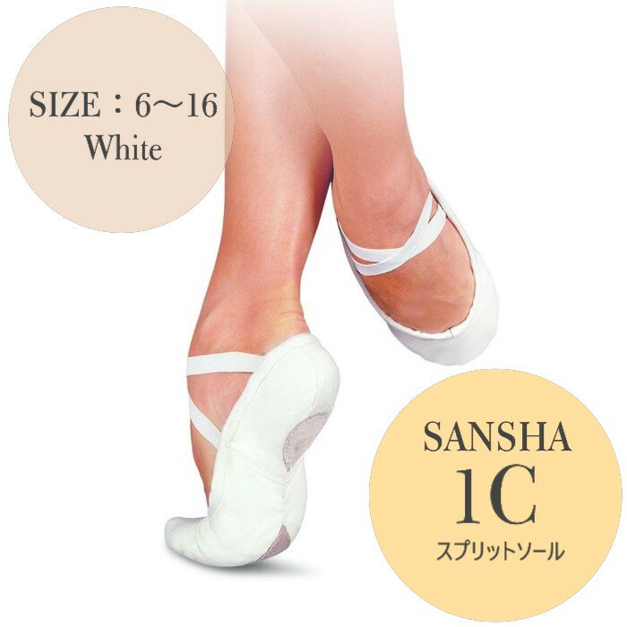 送料無料【1C ホワイト】サンシャ バレエシューズ ホワイト SANSHA PRO1C ホワイト キャンバス スプリットバレエシューズ メンズに人気