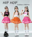 ★期間限定タイムセール★ローズ 黒 橙 へそ出し 柄シャツ tシャツ キッズ ダンス衣装 セットアップ ファッション 女の子 ゆったり ピッタリトップス 短パン...