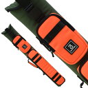 ビリヤード キューケース スリーセカンズ カーキ×オレンジ 2バット4シャフト ハード(KHAKI×ORANGE 3S-2B4SH)