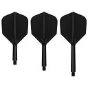ダーツ フライト ターゲット K-FLEX シェイプ ブラック
