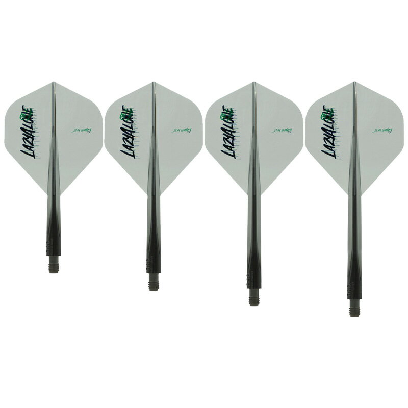 ダーツ フライト コンドル アックス レイジーアローン スタンダード クリアブラック 松吉輝宗選手(L4zyAlone)