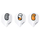 ダーツ フライト エルフライト×グリムスター PRO MANEKINEKO シェイプ ホワイト シャンパンリング対応