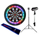 ダーツボード セット グランボード 3s ブルー & ダーツスタンド GRAN DARTS キャリングスタンド & LEDマット & グランカム & アーム [自宅 ダーツセット オンライン対戦 家庭用ダーツボード]