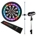 ダーツボード セット グランボード 3s ブルー & ダーツスタンド GRAN DARTS ポールスタンド & LEDLESSマット & グランカム & アーム [自宅 ダーツセット オンライン対戦 家庭用ダーツボード]