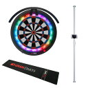 ダーツボード セット グランボード3s & グランポールスタンド & LEDレスマット & トーラスSTライト (ダーツボード 電子 ダーツボードスタンド 設置...