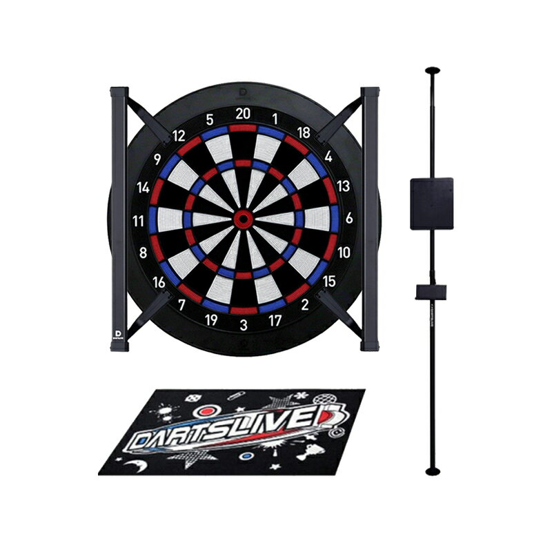 楽天ビリヤード＆ダーツ ER SPORTSダーツボード セット ダーツライブホーム （dartslive home） & DARTSLIVE ポールスタンド & ライブマット & ホーム LEDライト [自宅 ダーツセット オンライン対戦 家庭用ダーツボード]