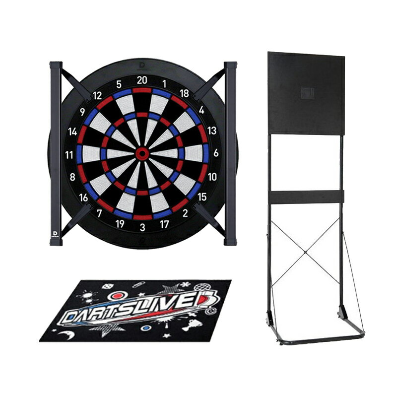 ダーツボード セット ダーツライブホーム dartslive home & 折りたたみスタンド D.craft アルテミス & ライブマット & ホーム LEDライト [自宅 ダーツセット オンライン対戦 家庭用ダーツボー…