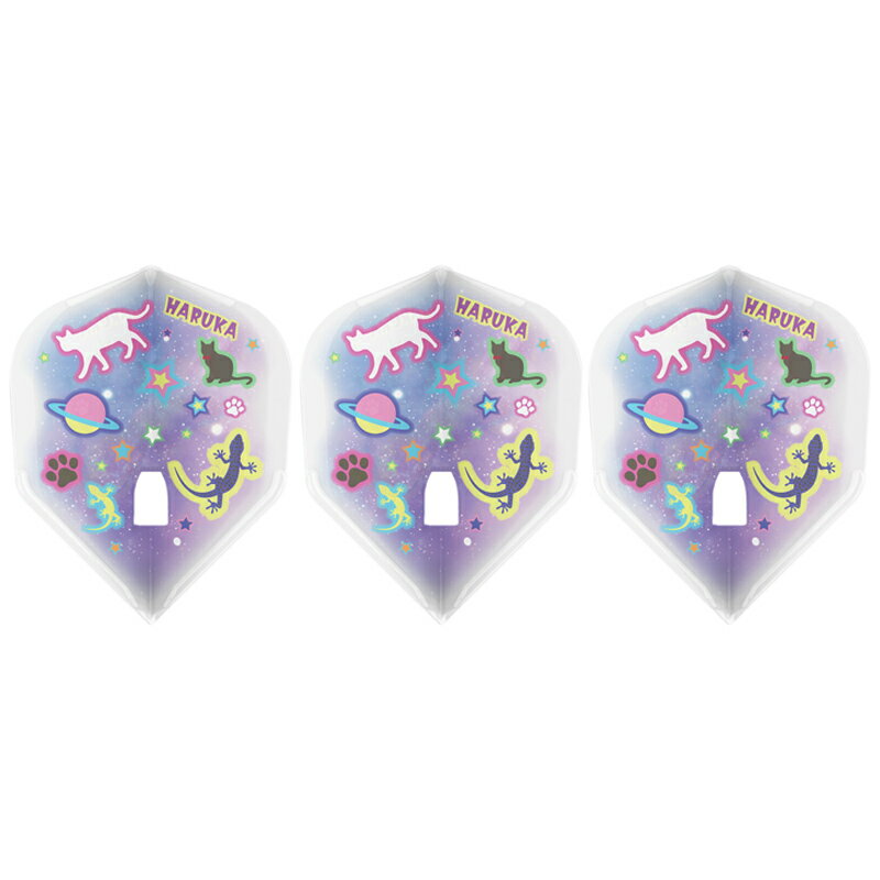 ダーツ フライト エルフライト PRO プリンセス 辻はるか ver.1 シェイプ クリアホワイト シャンパンリング対応