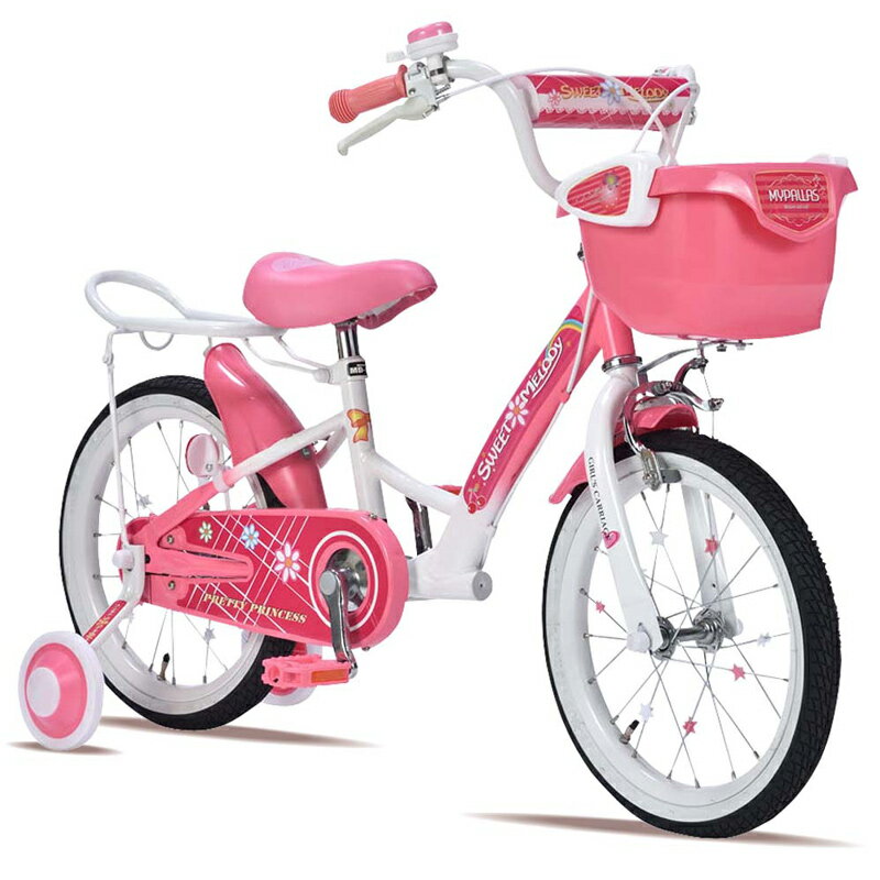 子供用自転車 16インチ MD-12 S-MELODY 補助輪付き