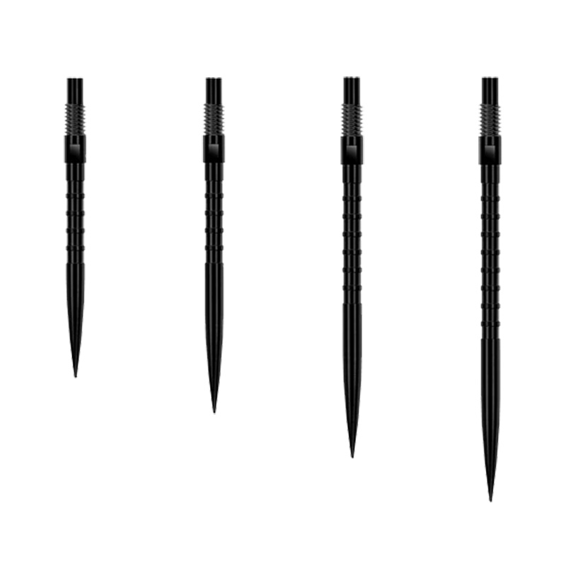 「クイックポイントシステム」に対応した新たなSTEELポイントが登場。 さらに高いコントロール性と感触を提供する2つの新製品「HMグリップ」と「MICROグリップ」を追加し、ラインナップを拡充します。 ライアン・サールとシグネイチャーモデルである「ヘビーメタル」のイメージに着想を得たHMグリップは、精度、安定性、そして圧倒的な存在感を追求して設計されました。 これらの新グリップ形状により、プレイヤーはダーツとボードの接点や各投擲のリリース方法をより自由に選択でき、さらにパーソナライズされたパフォーマンスを実現します。 ■スペック 素材：スティール サイズ：26mm・30mm・35mm・40mm 1set3本入り