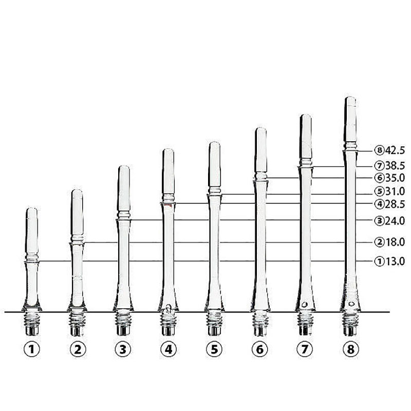 ダーツ シャフト フィットシャフト ギア スリムスピン クリア