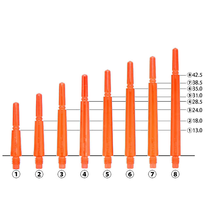 ダーツ シャフト フィットシャフト ギア ノーマルスピン クリアオレンジ