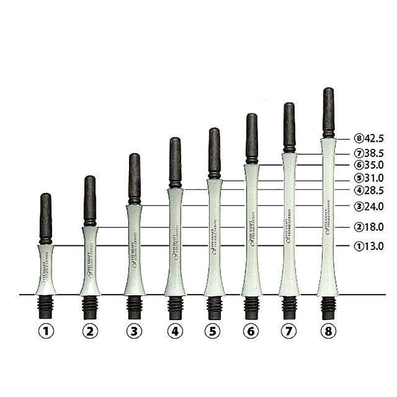 ダーツ シャフト フィットシャフト カーボン スリムスピン パールホワイト