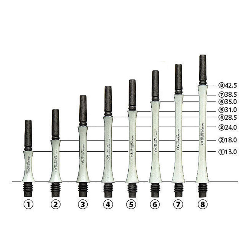 ダーツ シャフト フィットシャフト カーボン スリムロック パールホワイト