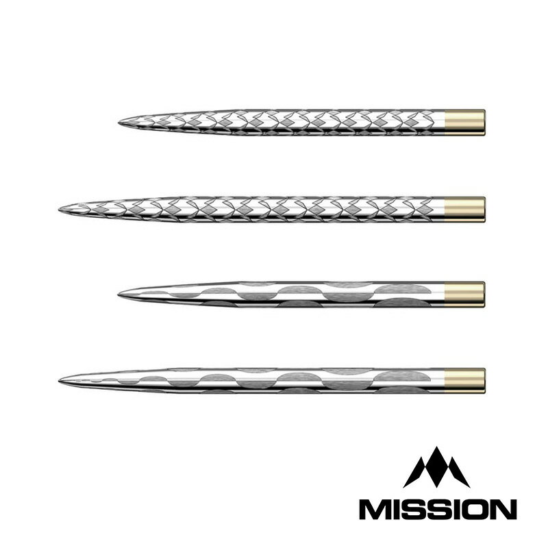 ダーツ スティールポイント Mission Darts Steel Tip Laser Plus Points ミッションダーツ（メール便OK/1トリ）