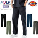 【6h限定5 クーポン_4/25】フォーク スクラブパンツ 白衣 ディッキーズスクラブパンツ FOLK Dickies 5019SC ストレートパンツ ストレッチ ユニフォーム 医療用 病院 クリニック 7040sc 男女兼用 術衣 ブラック ネイビー