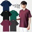 スクラブ unite メンズスクラブ ストレッチ 制電 消臭 両脇二段ポケット 男性用 UN-0047 制電 消臭 医療白衣 ドクター クリニック 両脇二段ポケット チトセ 術衣