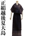 【送料無料】夏物 正絹紬小紋生地 粋な越後夏大島物語 新品 ro162t