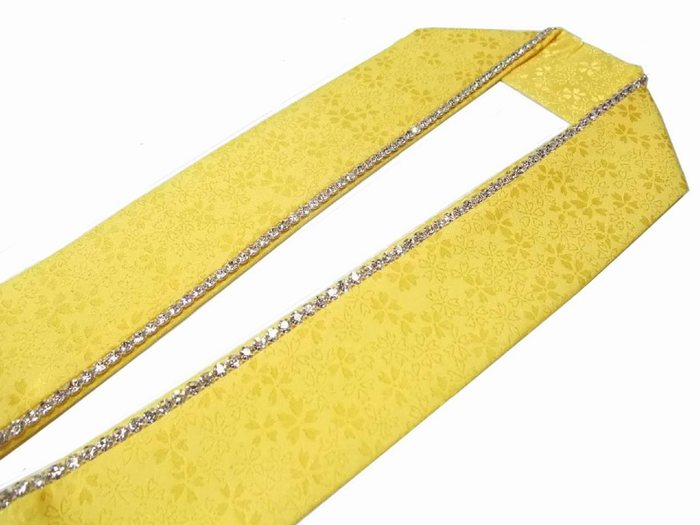 重ね襟 重ね衿 伊達衿 正絹 ラインストーン 振袖に合わせてどうぞ メール便可能 eri-c-4