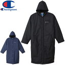 【最大500円OFFクーポン！ 4/14 20時～4/17 10時】ヘインズ Hanes メンズ ベンチコート BENCH COAT ブラック C3-WS620 ベンチコート Champion チャンピオン BENCH COAT トレーニング コート ボアコート