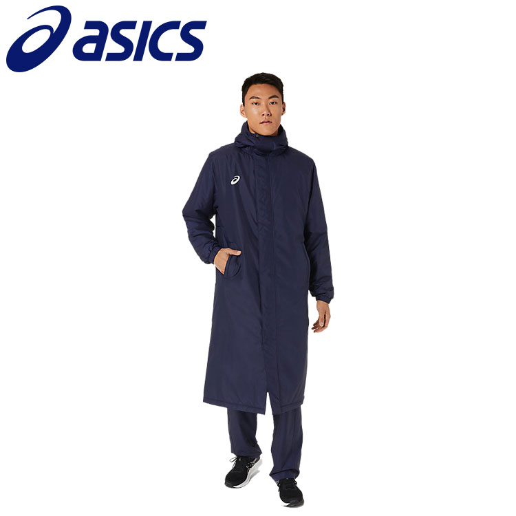 【P2倍 】アシックス TEAM C LONG COAT チーム ロング コート 中綿 アウター スポーツ トレーニング 2031D539 asics