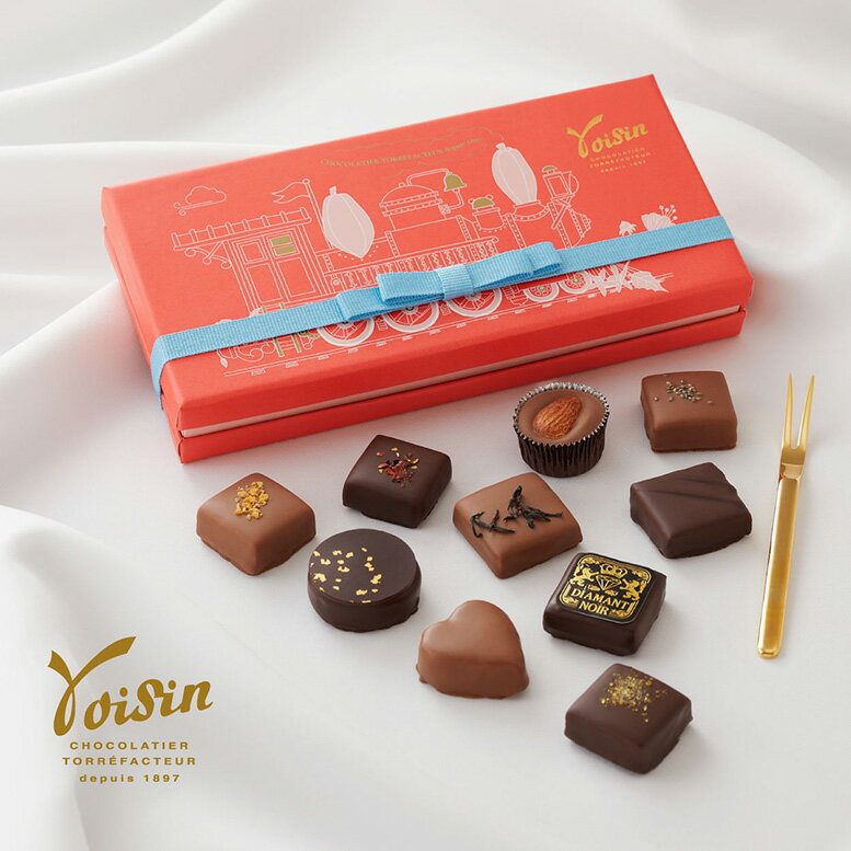 EPV(無形文化財企業)に認定！フランスが認める最高級ショコラ ルフレ10個入 ヴォワザン ホワイトデー お返し 2025 チョコ ギフト おしゃれ かわいい お菓子 チョコレートギフト チョコレート 洋菓子 スイーツ お取り寄せ 高級 義理チョコ 会社 職場 詰め合わせ ご褒美