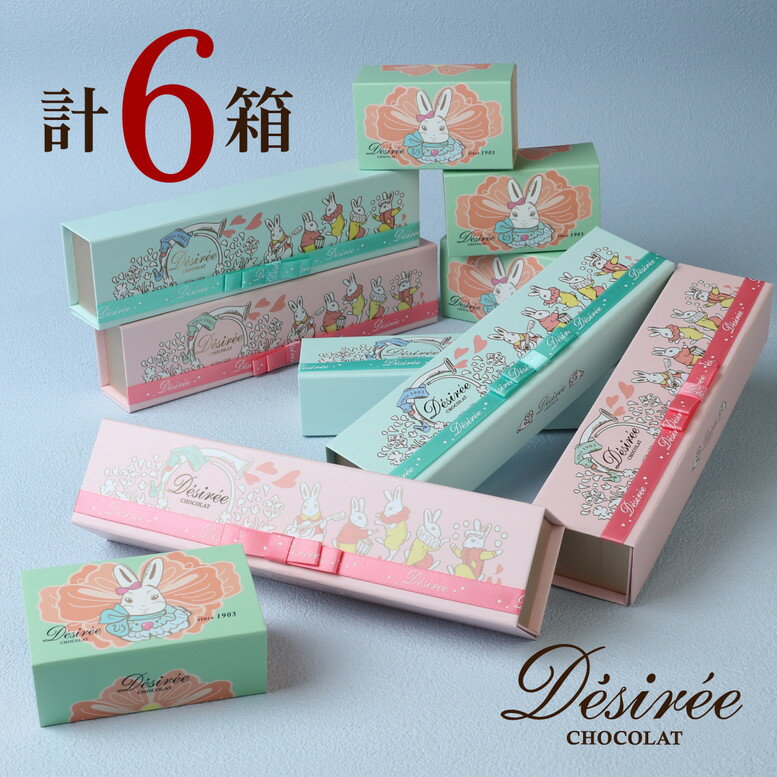 毎年百貨店で大行列 デジレー ホワイトデー チョコ 2026 大人気チョコレートギフト詰め合わせ (計6箱セット+ミニチョコBOX4箱)創業120年以上のベルギー老舗 プチギフト