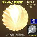 3Dデザイン電球 IIng 60W相当 サイズ12cm おしゃれ きらめく きらめき 波模様 オリジナルLED電球 電球色 昼白色 裸電球 口金E26 大きい 大形 大型ボール型 ボール球 きらきら きらめく 光の彫刻 光の装飾 廊下 トイレ 玄関 階段 天井 直付け 天井照明