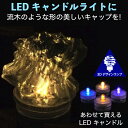 ボタン電池式のあかるい LEDキャンドルに高さ 2.7 cm のキャンドル・キャップをはめています．ポットにいれたキャンドルより小さいのに，きらきらと きらめく とてもきれいな光をだします．安くてじゃまにもならないので，いくつも置いて楽しめます．食卓に置いたり，パーティで使ったりしてみてください．寝室で使ってみるのもよいかもしれません． キャップには螺旋3D印刷という方法で流木にも似たかたちにしていて，キャンドルの光を美しく屈折します．オプションでキャップの模様と LEDキャンドルの光色を指定すればキャップと LEDキャンドルのセットを販売します．キャップの模様と番号・記号は商品画像を参照してください． 受注後に生産する場合でも材料在庫があれば通常 3日以内に出荷します． LED キャンドルの光色は上のオプションで選択できます． 一番あかるいのは電球色と白色，黄色はもうすこし暗くてろうそくのイメージです． 「7 色に変化」するキャンドルの色は約 3 秒でゆっくりとつぎの色に変わりますが，このキャンドルも明るい光をだします． ほかのランプをあわせて買えば，いろいろためせます． 螺旋 3D 印刷はガラスや従来のプラスティックではできない細密な模様がつけられるので，きらめく光をだすのです． 32-4-105: ランダムにきめた比較的こまかいかたちのひとつです． キャンドル本体には防水機能があるため，しっかり締めてあれば雨がふっても電池や LED がぬれることはありません． なお，このキャップは熱によわい (60℃で軟化します) ので，ろうそくや湯など高温のものはいれられません． キャンドルの形は写真のような円形のほか花形 (8 角形にちかい形) もありますが，選択できませんのでご注意ください． また，写真では正確な色はわかりませんのでご注意ください． 【どうやって作っているの?】 このキャンドルキャップは透明な PLA (ポリ乳酸) というプラスティックをつかった 3D 印刷で 1 回らせん状にまきつけてつくっています． 通常の 3D 印刷とはちがう新開発技術 (特許出願中) です．同様の方法でつくっている地球儀の印刷のようすを YouTube (youtu.be/YWx1vqig2-o) でみることができます． 【もっと知りたいときは?】 　この製品や関連する製品についてもっと知りたいときは「3Dデザインランプ」などのキーワードで ネット検索してみてください．きっと，いろいろな情報がみつかります． 【仕様】 - 電源: DC 6 V または 3 V (ボタン電池 CR2032 2 個または 1 個)． - LED: 1 個 (電流 約 20 mA) - サイズ: 直径 3.1 cm，高さ 約 5 cm (キャンドル本体にキャップをかぶせた状態で) 　(キャップ: 直径 3.1 cm，高さ 2.7 cm，キャンドル本体: 直径 2.9 cm，高さ 2.6 cm) 【関連商品】 交換用の LED キャンドル本体です．色を変えたいときなどにご利用ください． - LED キャンドルライト (各色 1 個 98 円)