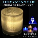 LEDキャンドルライト おしゃれにきらめくストライプ模様 和紙風のキャップ付き 3Dデザインランプ 揺らめくテーブルランプ ティーライト 凹凸 凸凹 オリジナル透明ランプシェード きらきら きらめき 綺麗な 美しい 素敵な 乱数 ランダムネス インテリア照明器具