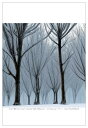 【冬】季節の AIアート ポストカード 絵はがき 「樹氷」 冬の風景 写真風アート オリジナル絵葉書