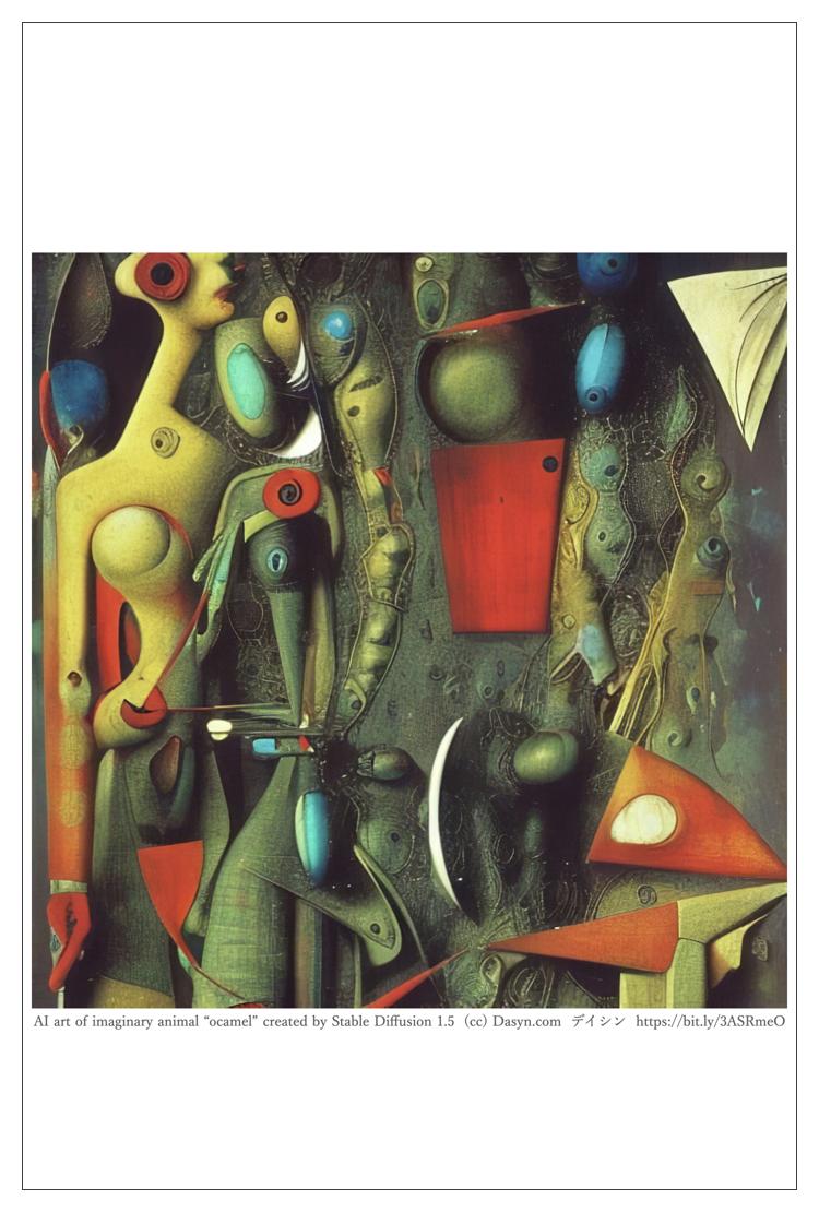 近代絵画風 AIアート ポストカード 絵はがき 「マックス・エルンスト風の絵」 近代画家風 近代画風アート Max Ernst オリジナル絵葉書