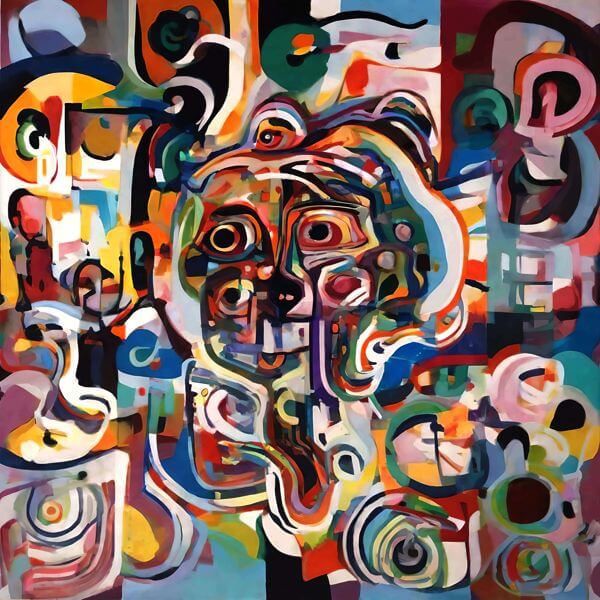 AIアートポスター カナブストラクド「±生命体」 Kanabstracd オリジナルアート作品 アートポスター アートプリント 壁掛けアート ウォールアート インテリア デジタルアート 現代アート