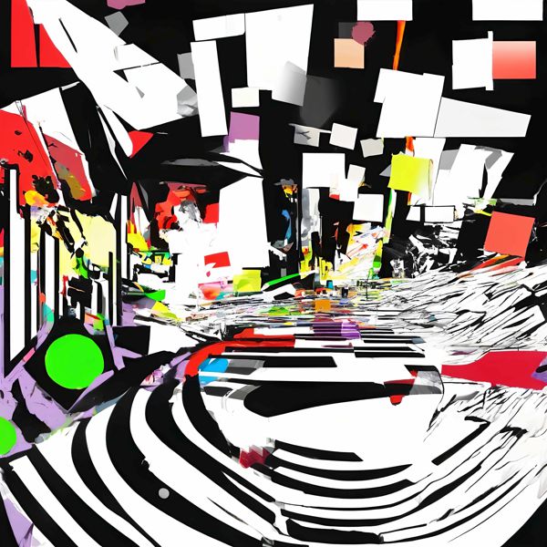Rakuten - AIアートポスター カナブストラクド「フィルモス・フサール的結び目なき±超現実」 Kanabstracd オリジナルアート作品 アートポスター アートプリント 壁掛けアート ウォールアート インテリア デジタルアート 現代アート