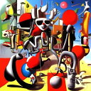 AIアートポスター surrealisに影響されないカナブストラクドによる 「モダン・シュールリアリズム」 オリジナルアート作品 アートポスター アートプリント...